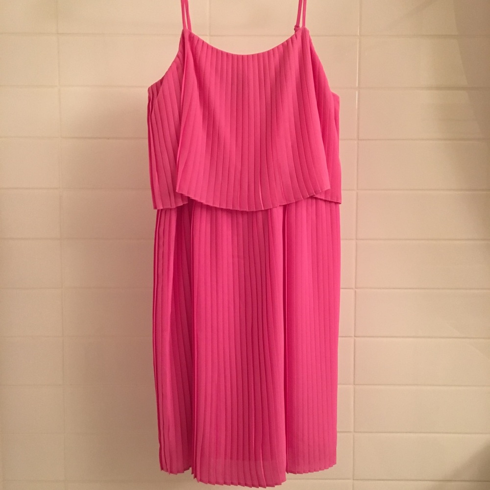 Bubblegum Pink Pleated Dress - Merona / Target